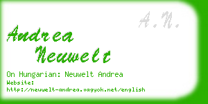 andrea neuwelt business card
